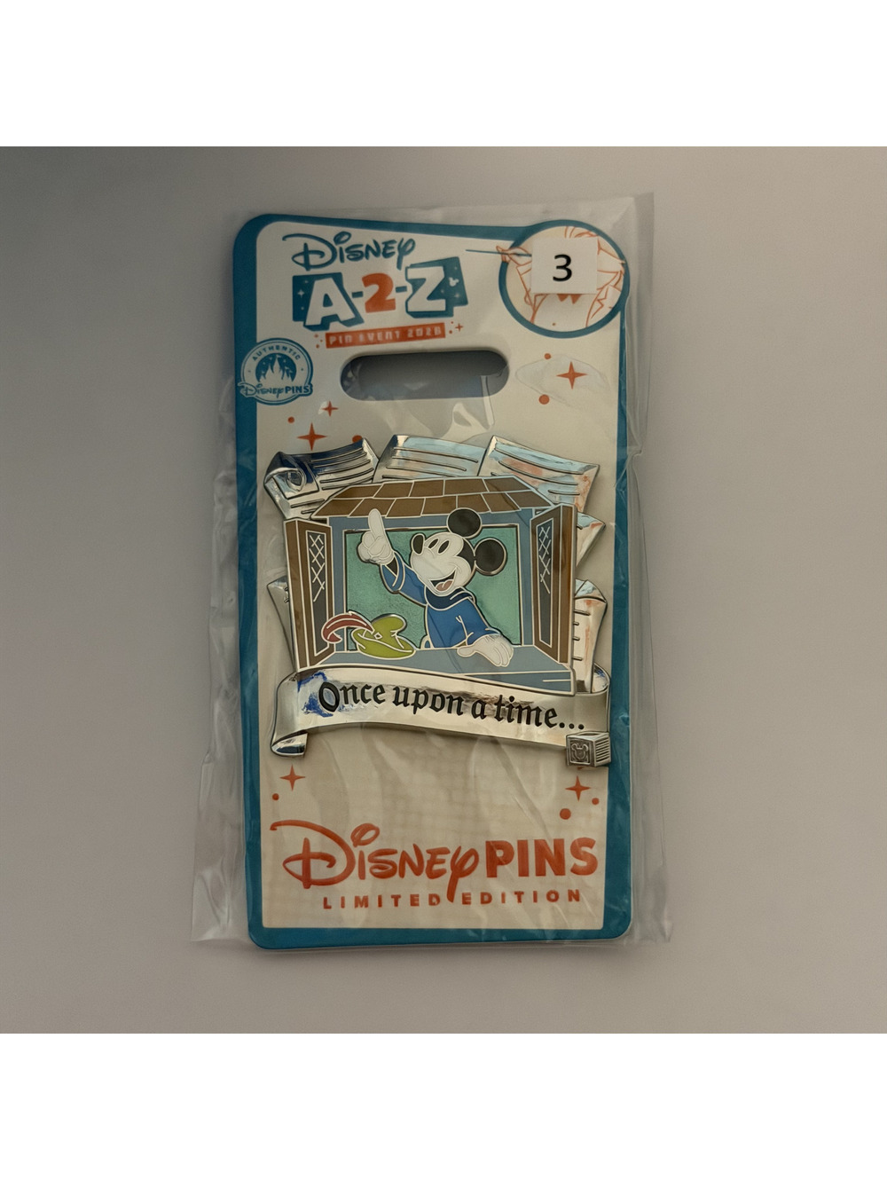 Disney Parks 2026 A-2-Z Pin Event Once Upon a Time Mickey Mouse Tailor LE 750